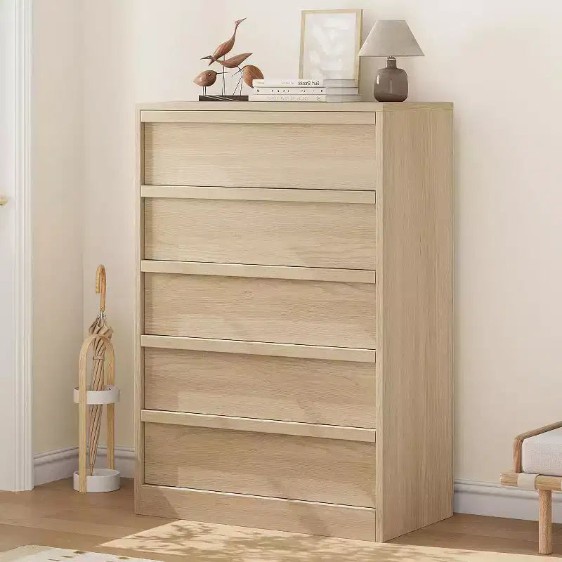 GustoWave Wooden Dresser, Drawer Dresser with Large Drawers Storage for Bedroom, Living Room, Nursery, Entryway