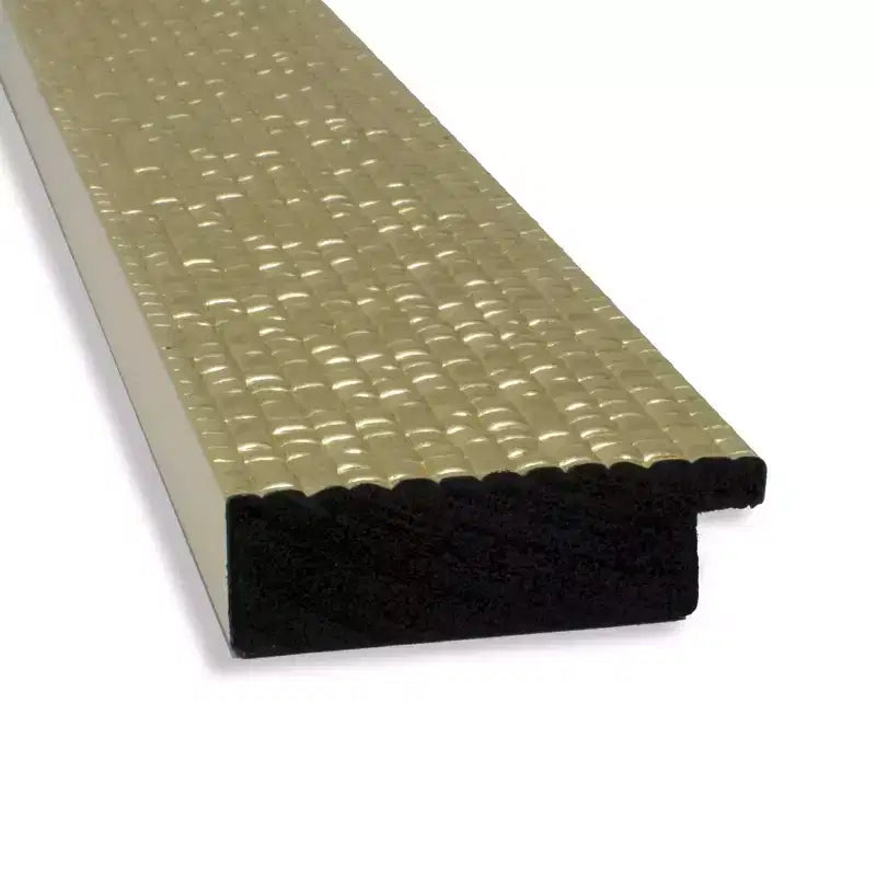 40" x 28" Non-Beveled Mosaic Gold Wall Mirror - Amanti Art