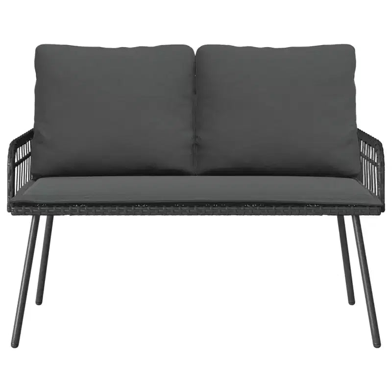 vidaXL Garden Bench Anthracite 44.88 x 25.20 x 35.43 in Steel