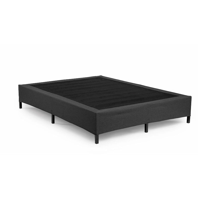 All-in-One Metal Bed Foundation with Easy Assembly, Heavy-Duty Steel Frame