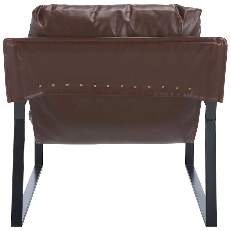 SAFAVIEH Elinor Pillow Top Accent Chair (Fully Assembled) - 31 In. W x 35 D In. x 33 In. H - 31Wx35Dx33H
