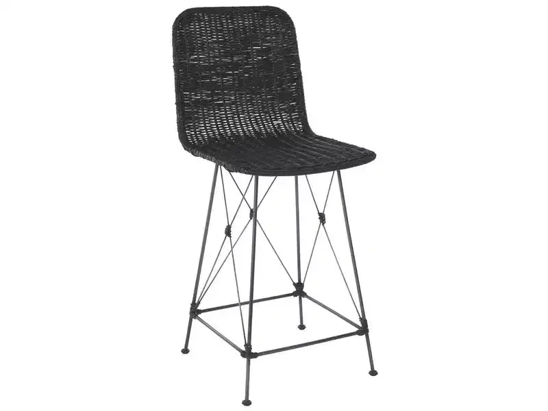 Weaved Rattan Counter Stool Set of 2