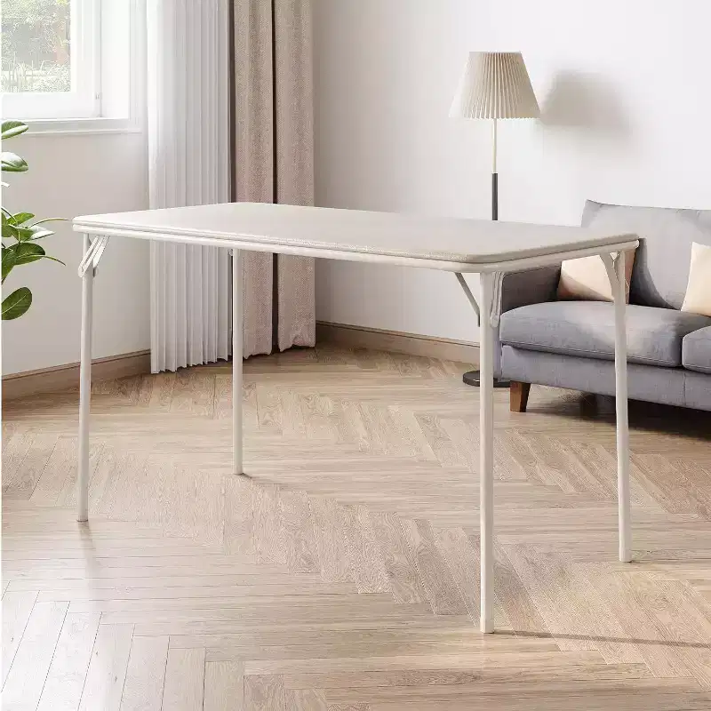 Foldable Table with PU Leather Surface