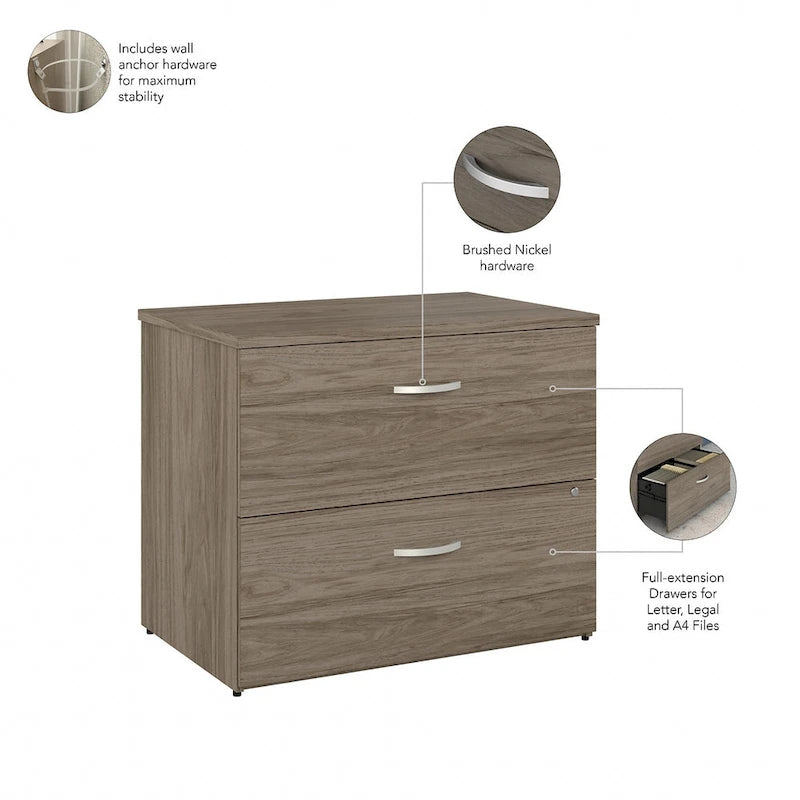 Hybrid 2 Drawer Lateral File Cabinet by