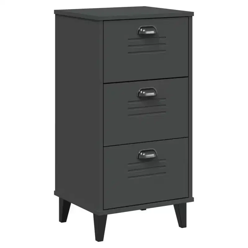 Bedside Cabinet Accent End Table Bedroom Furniture Solid Wood Pine