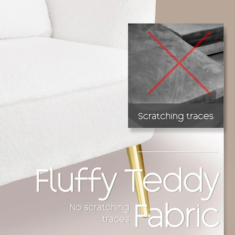Modern Wingback Arm Chair Upholstered Accent Chair