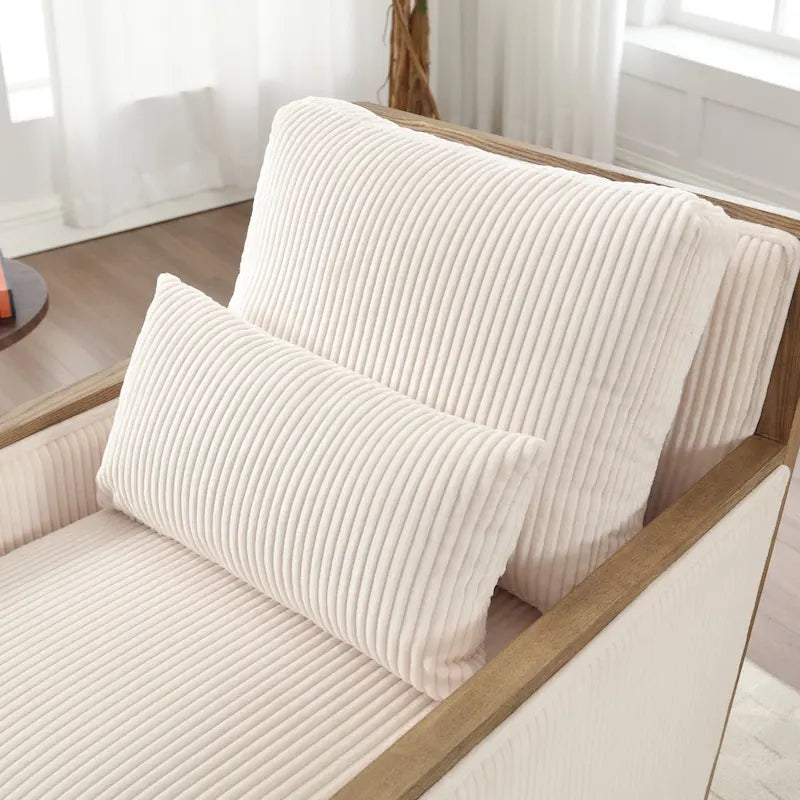 360° Swivel Barrel Accent Chair | Hardwood Frame | Foam Cushion | 300 lb | 26.77H
