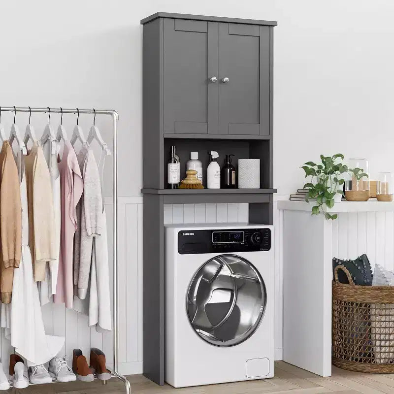 Dcolora Over The Toilet Storage Cabinet(Gray)