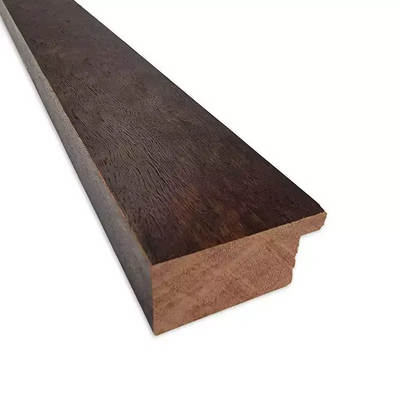 Square Wood Bathroom Wall Mirror, Warm Walnut Frame – 29