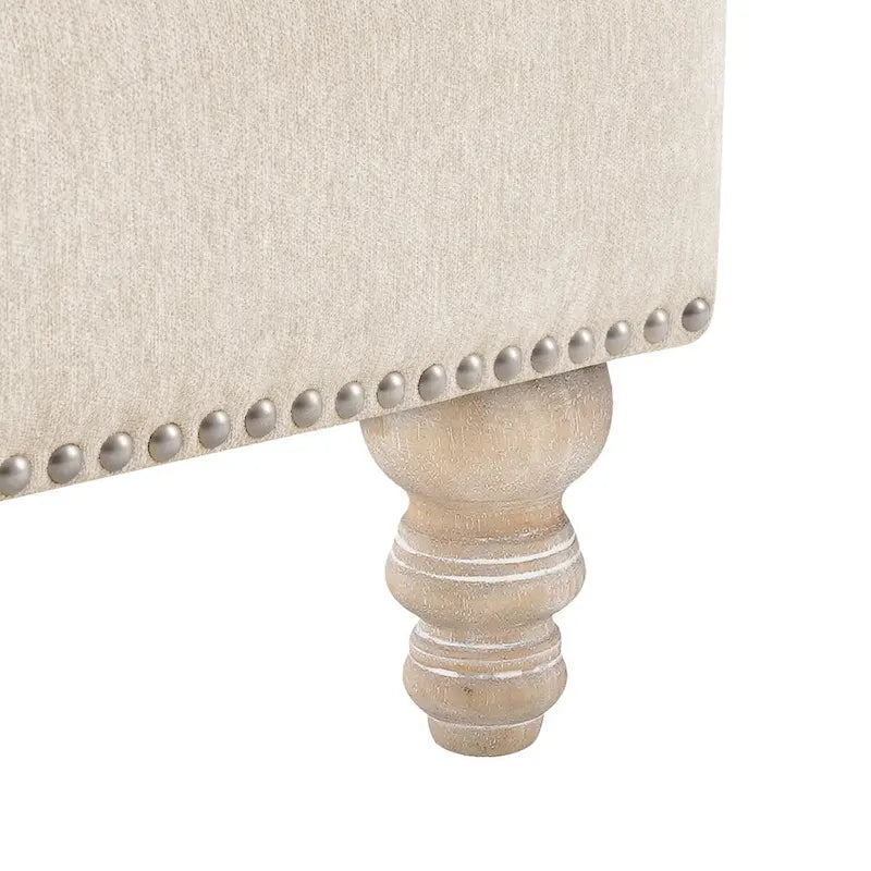 Modern Arm Accent Chair Upholstered with Solid Wood Frame and Lumbar Pillow