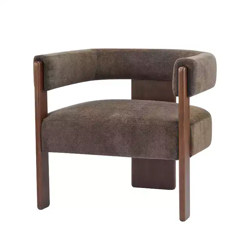 Christopher Knight Home Noah Modern Rubberwood Upholstered Accent Arm Chair