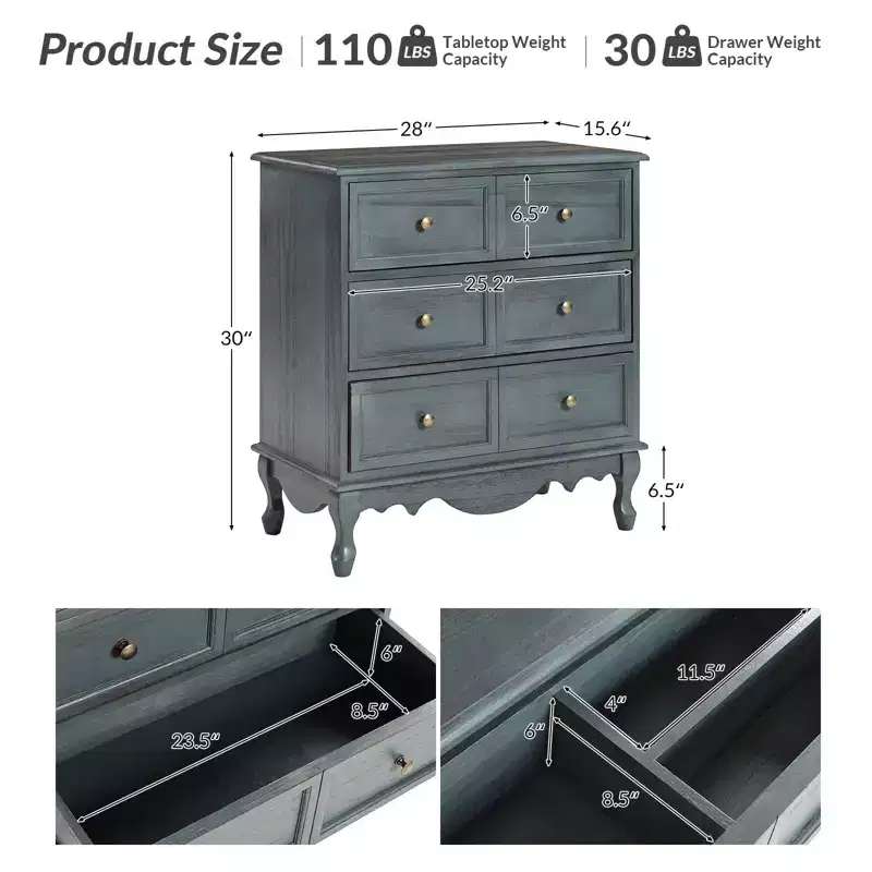 Set of 2 Galatea 32'' Traditional Solid Wood 3 - Drawer Accent Chest with Charging Station | HULALA HOME