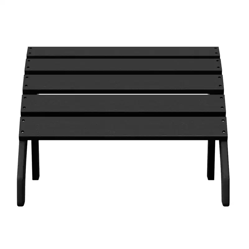 WestinTrends Dylan Outdoor Patio HDPE Adirondack Ottoman Footrest