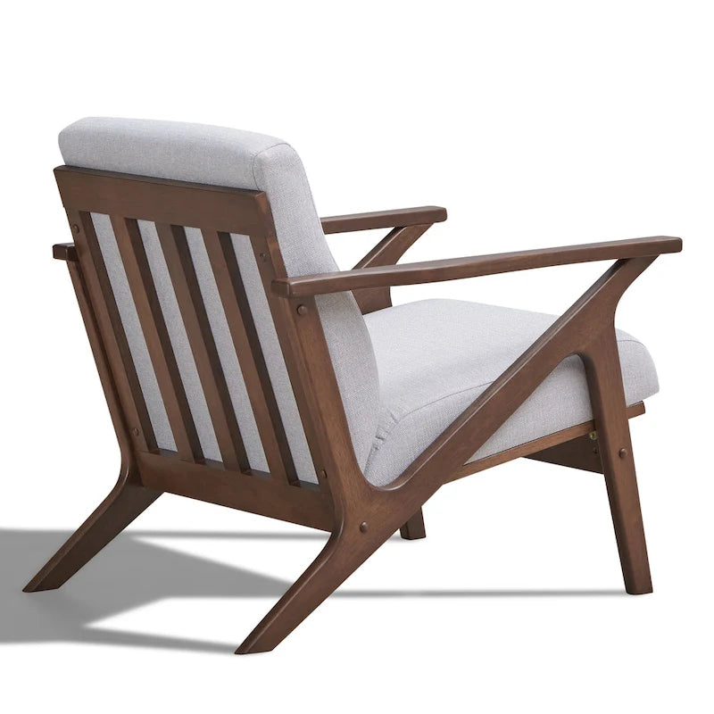 Mid-Century Modern Lounge Chair with Plush Cushioning