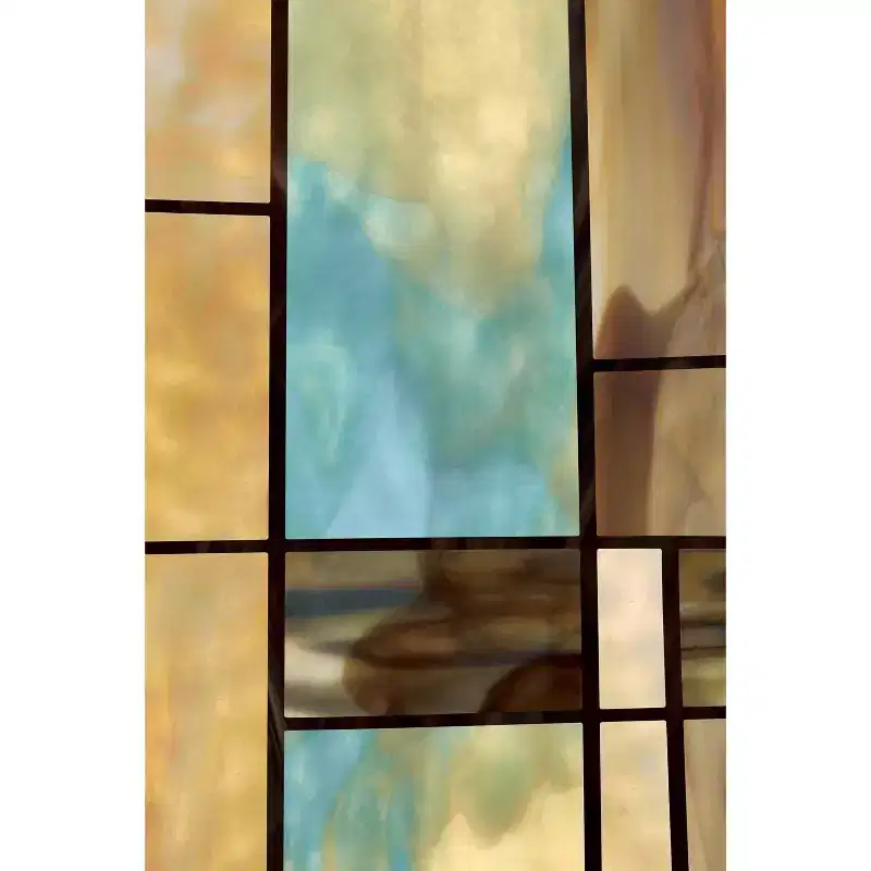 24" x 36" City Lights Window Film - Artscape: Decorative Stained Glass Look, Vinyl Clings, Multicolor