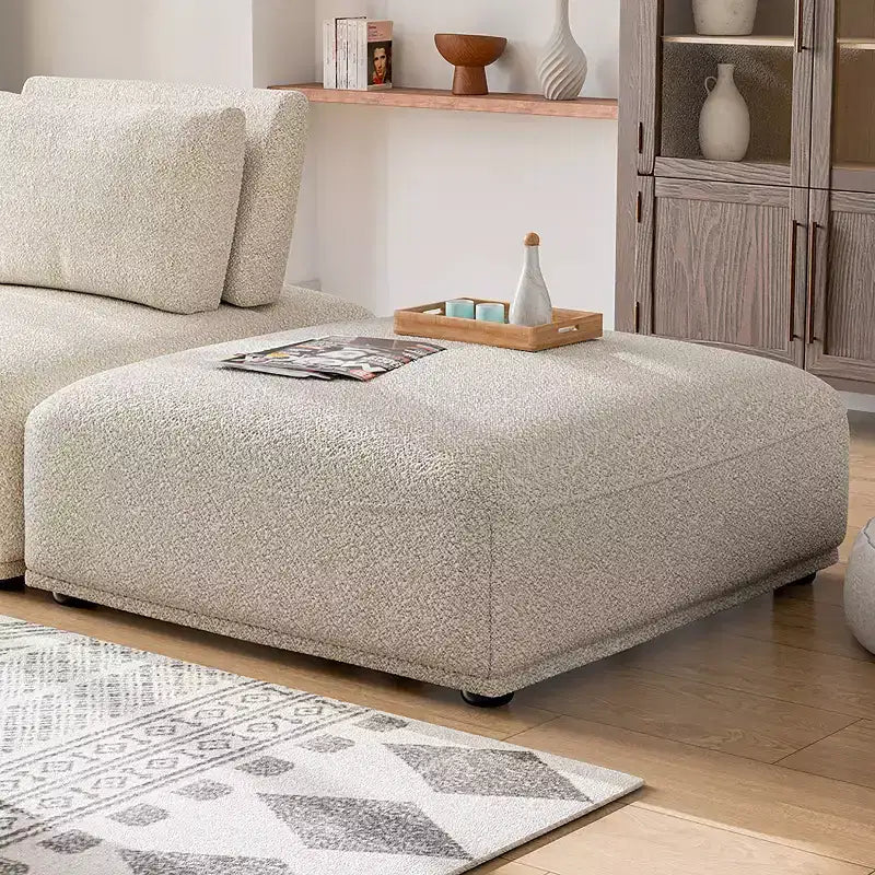 HOMES: Inside + Out Povoa Modern Modular Square Ottoman