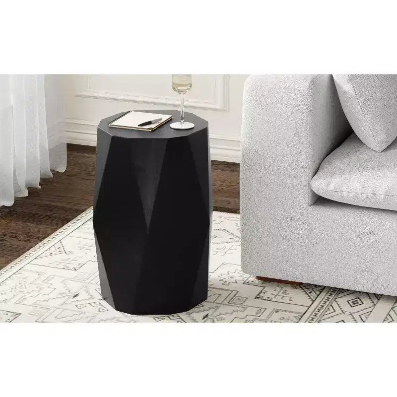 Saber 15 inch Wide Solid Mango Contemporary End Table, Assembled