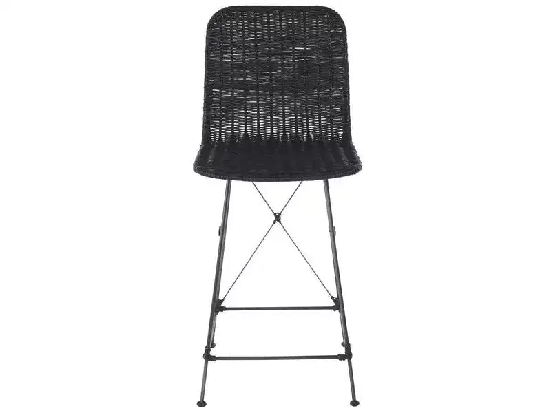 Weaved Rattan Counter Stool Set of 2