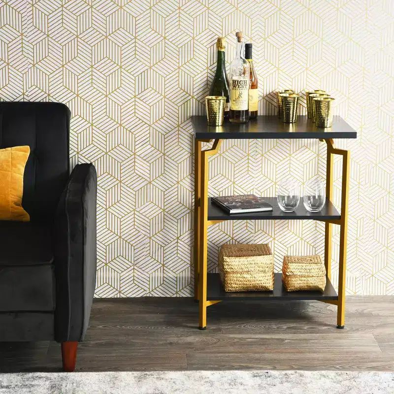 Household Essentials Crown Narrow Open Storage Bookshelf