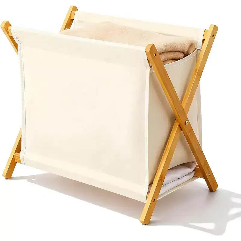 Home Collection Eco-Friendly Foldable Laundry Hamper Stand