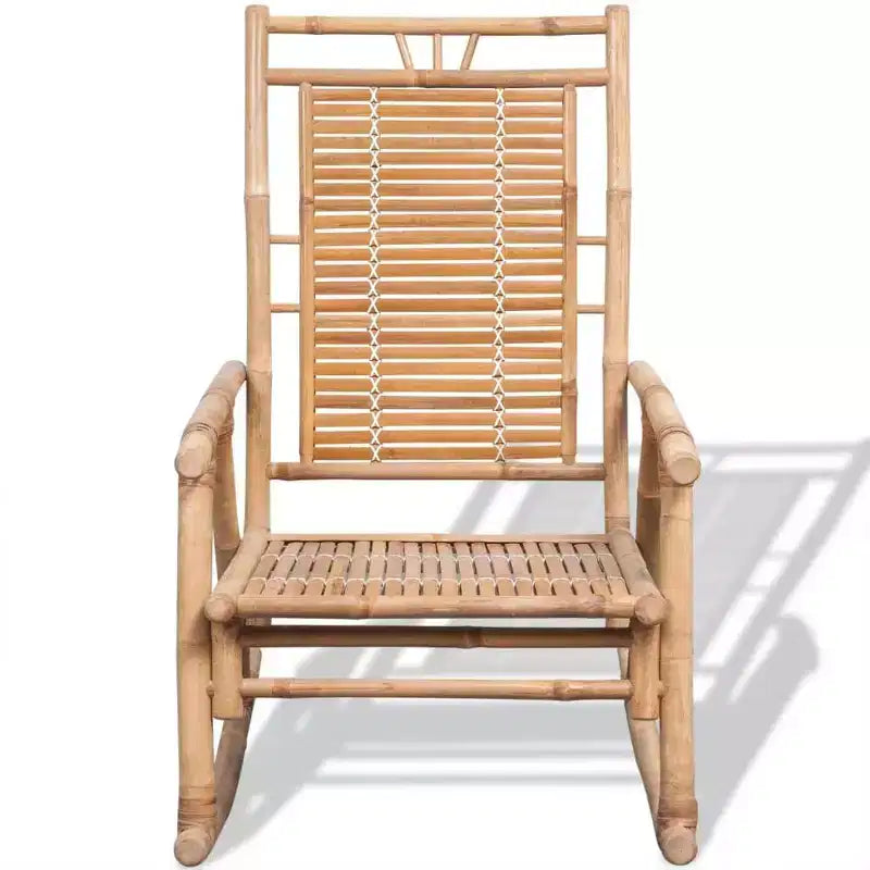 vidaXL Rocking Chair Bamboo, Natural