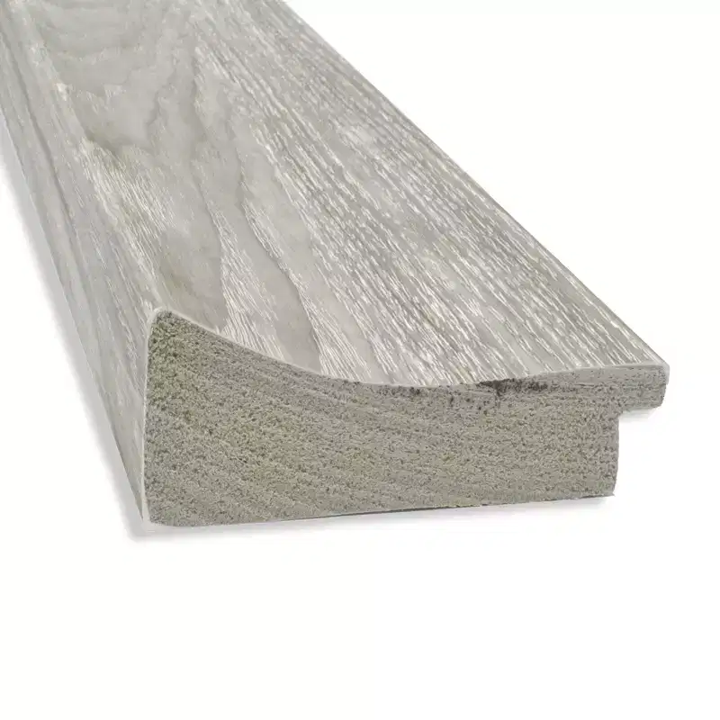 34" x 28" Non-Beveled Dove Gray Wash Wall Mirror - Amanti Art: Modern Rectangle, Polystyrene Frame