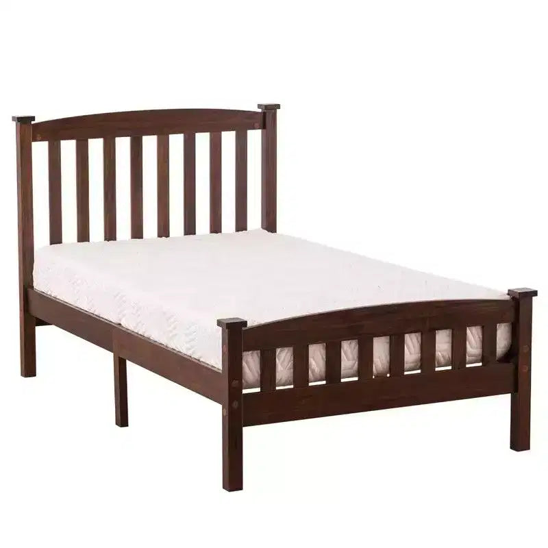 Twin Size Platform Bed Frame with Headboard �C Solid Pine Wood, 11.5 Clearance