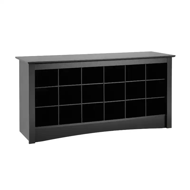 18 Pair Shoe Storage Cubbie Bench