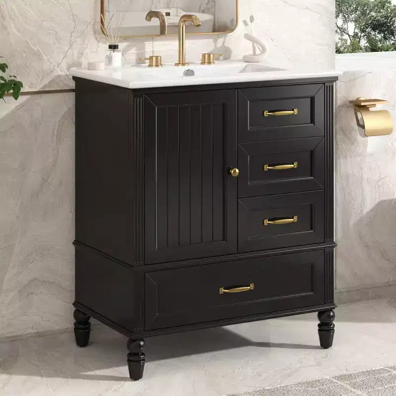 30-Inch Bathroom Vanity with Sink and Storage Cabinet