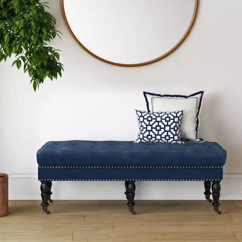 Donovan Tufted Ottoman Bench - WyndenHall
