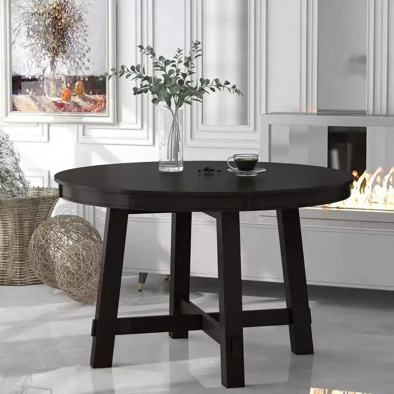 Farmhouse Dining Table with 4-Leg X-Shaped Base and 16
