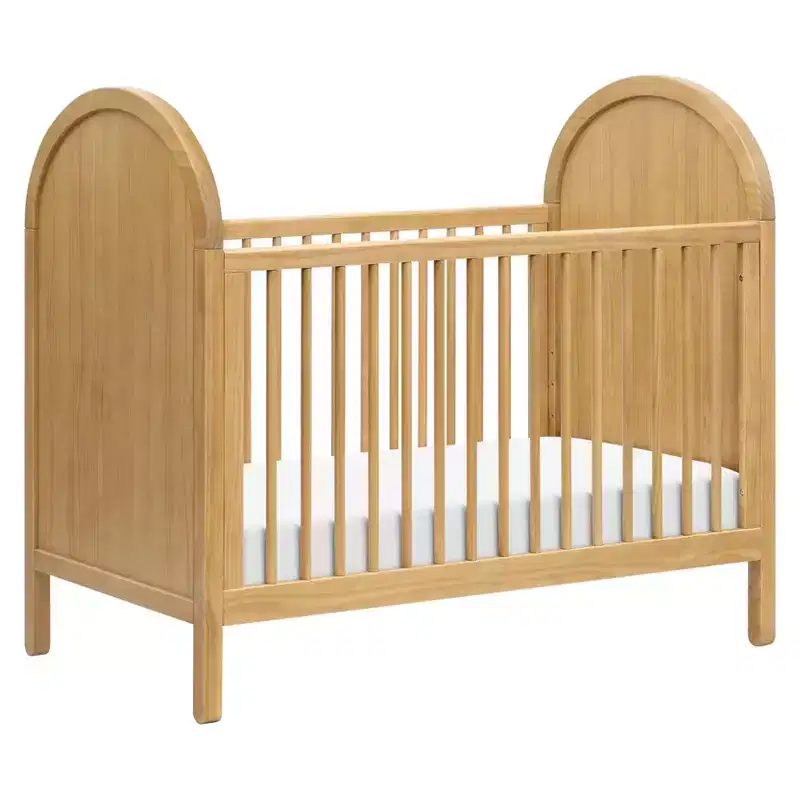 3-in-1 Convertible Crib with Toddler Bed Conversion Kit, Boho-Inspired Solid Pine Wood, GREENGUARD Gold Certified
