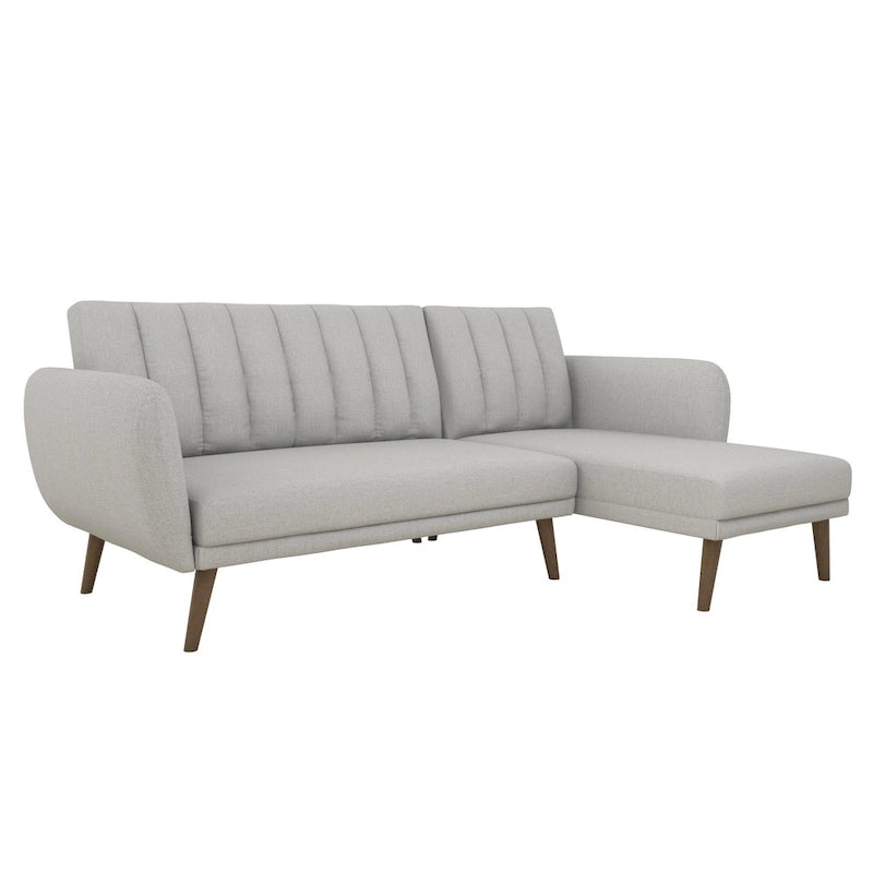 Sectional Futon Sofa Bed, Convertible Sleeper, Modern Living Room Couch