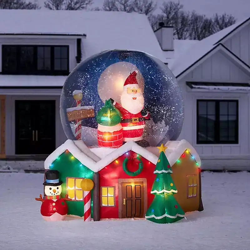 Member's Mark 9-FT Pre-Lit Inflatable Snowglobe 104 x 96 x 108