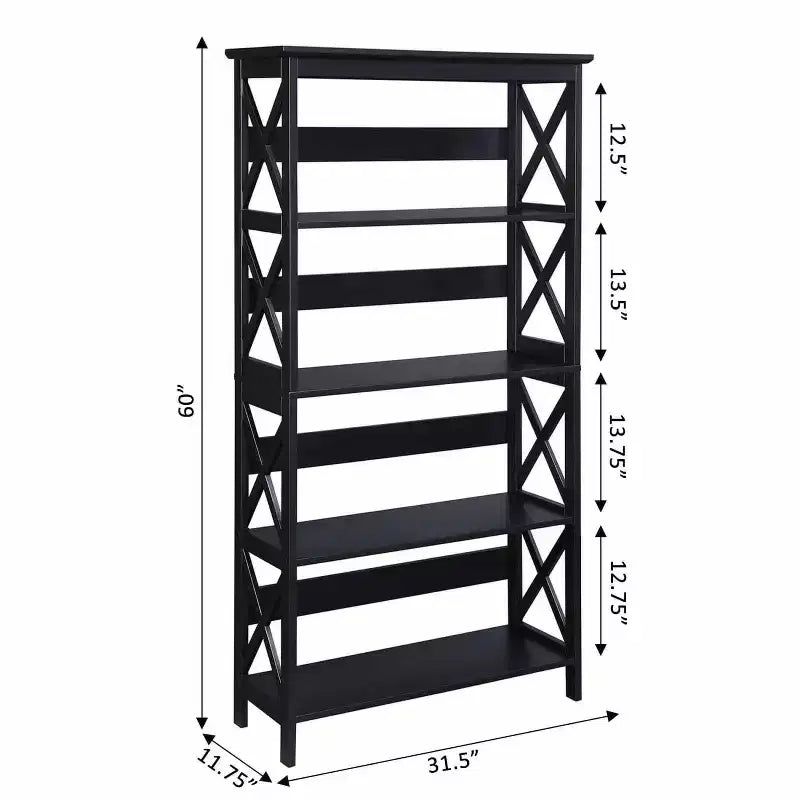 HomeStock Oxford 5 Tier Bookcase