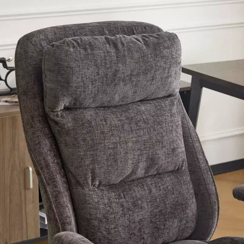 Karl Home Black PU High Back Adjustable Indoor Leisure Swivel Chair