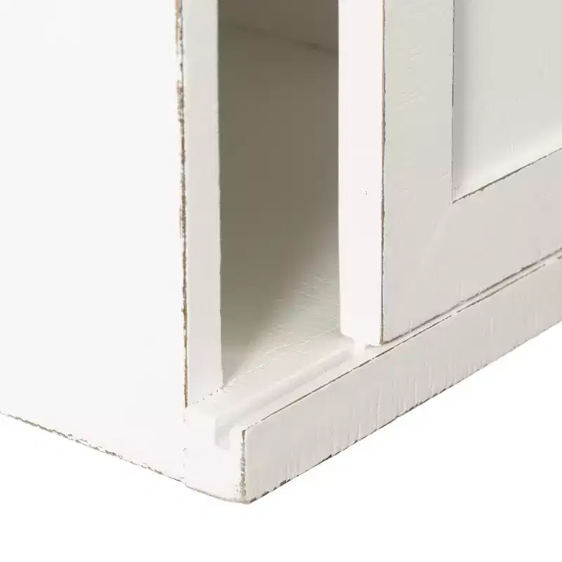 Kate and Laurel Cates Wood Floating Side Table with Cabinet