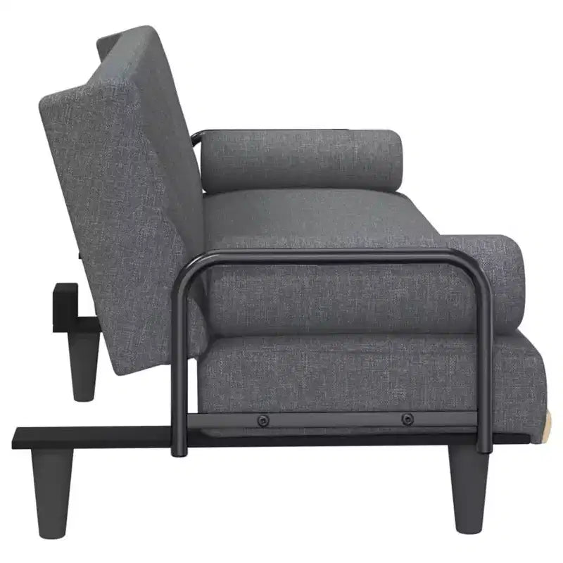 Sleeper Sofa with Armrests - Fabric Loveseat Recliner