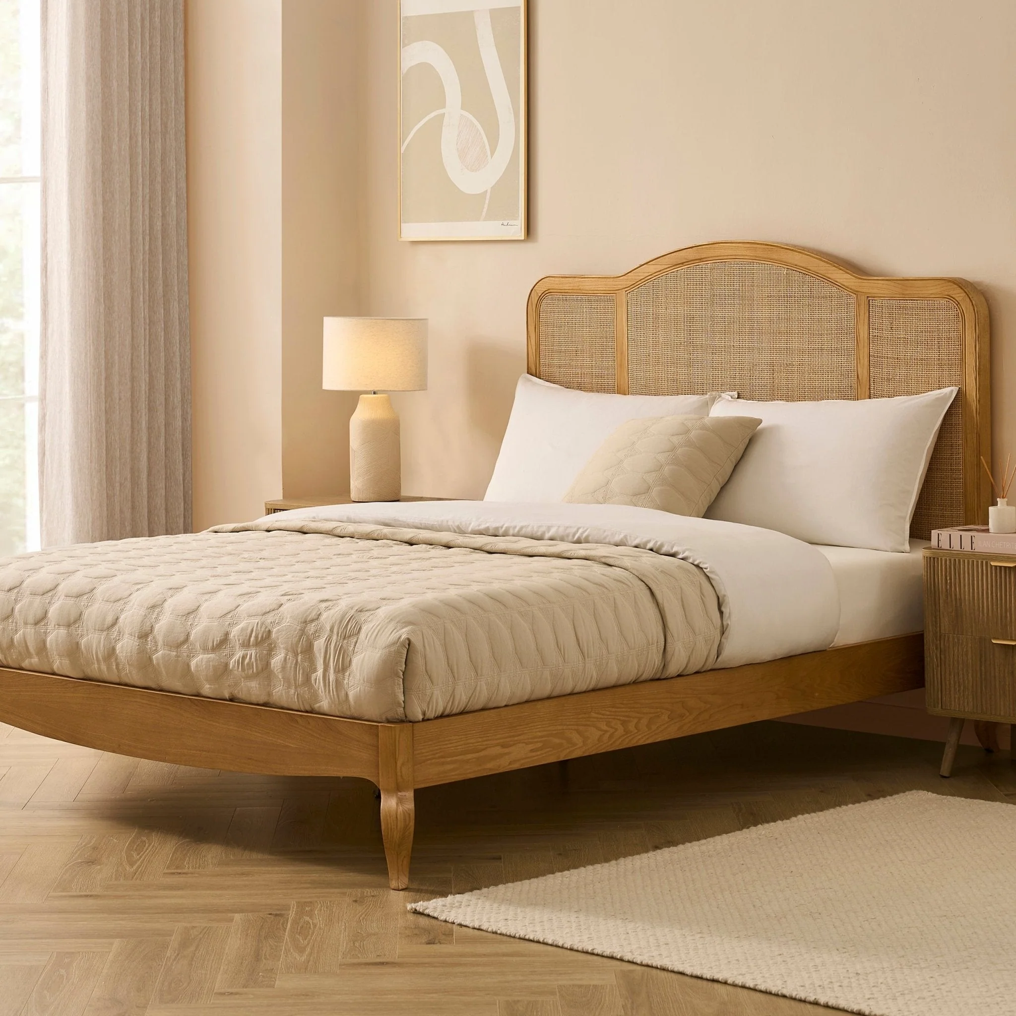 Rattan Bed - Natural