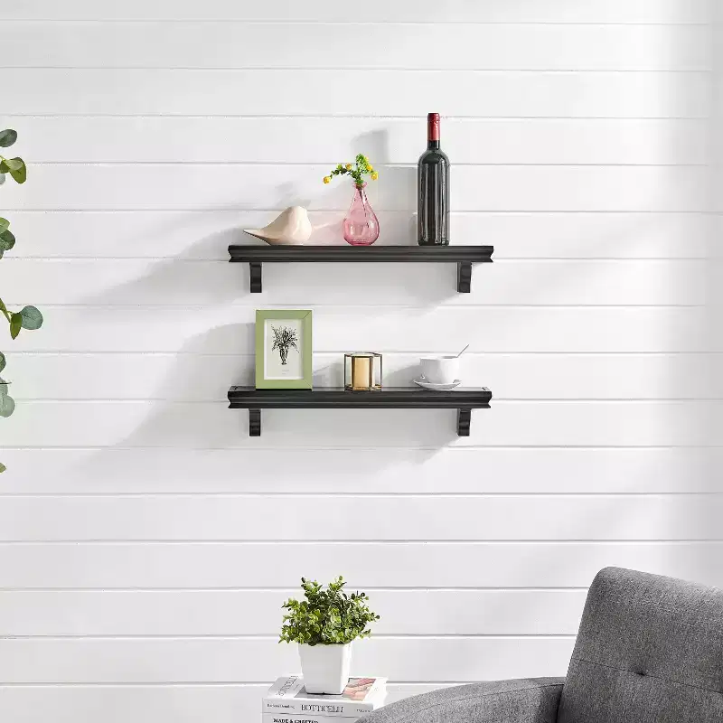 24 Floating Wall Dcor Display Ledge Shelves Set of 2 - Danya B.