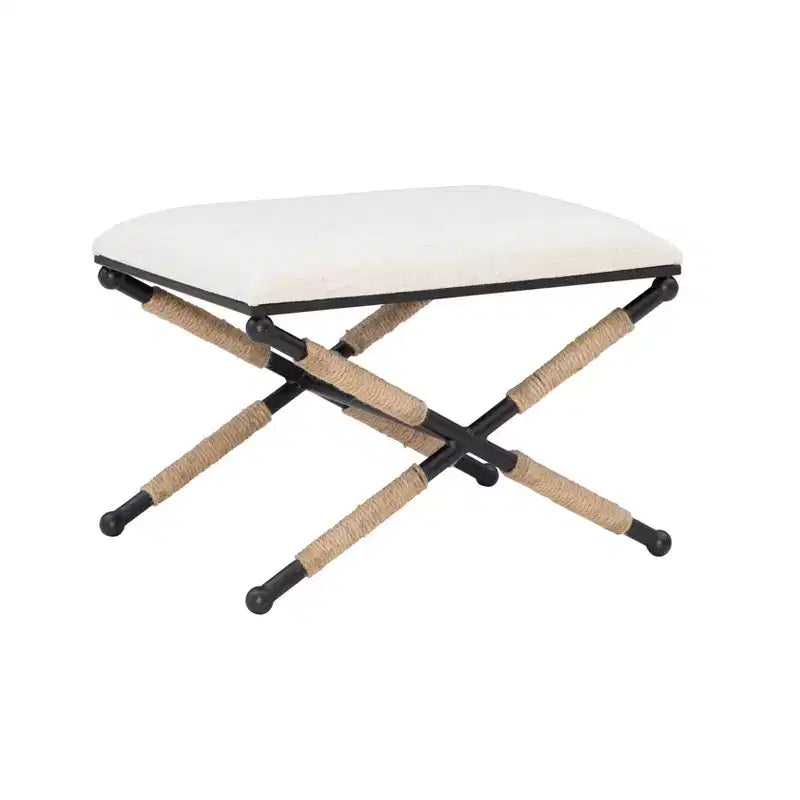 Ashburn Campaign Accent Stool - Linon