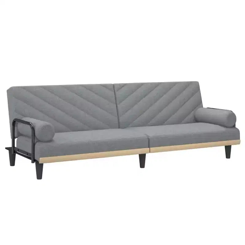 Sleeper Sofa with Armrests - Fabric Loveseat Recliner