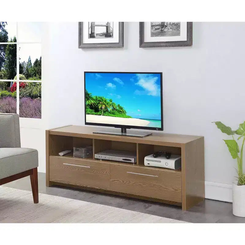 Newport Marbella TV Stand for TVs up to 60 with Cabinets and Shelves