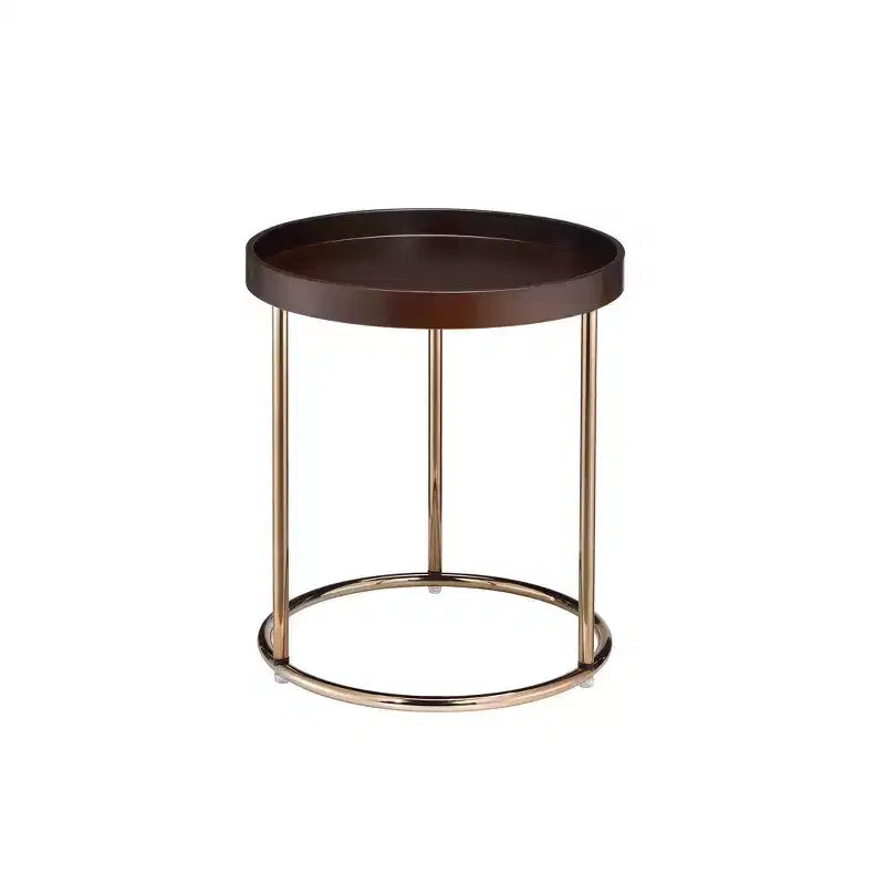 21.75 Mid-Century Lipped Edge Accent Table -