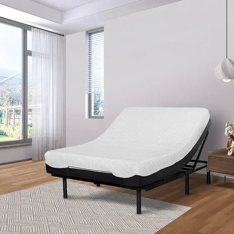 Dual Motor Adjustable Bed Base, Steel Frame, Head & Foot Tilt, 10-Year Warranty