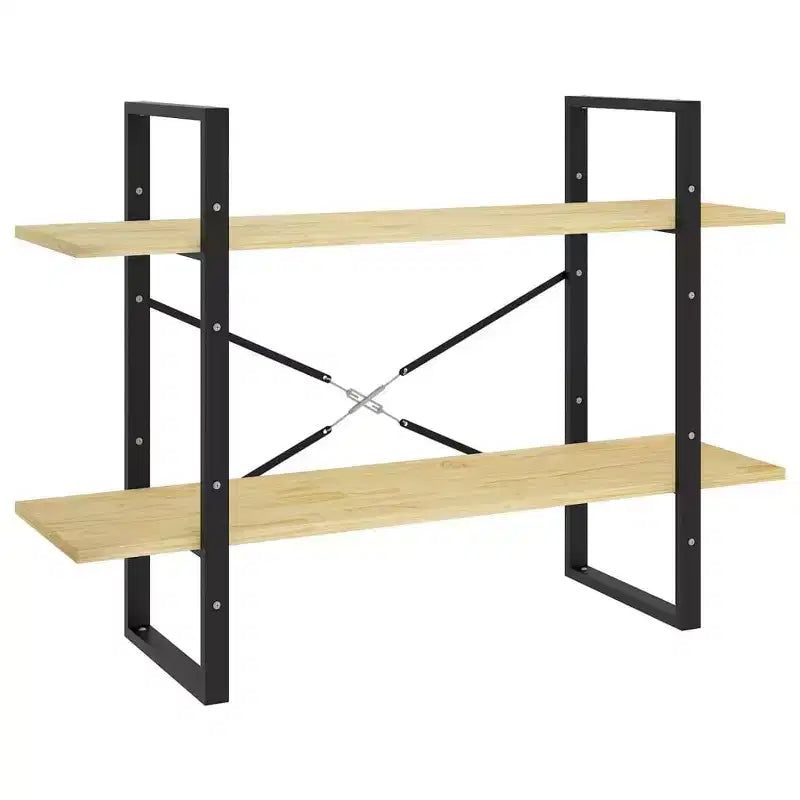 vidaXL Book Cabinet White Engineered wood, metal Book Cabinet
