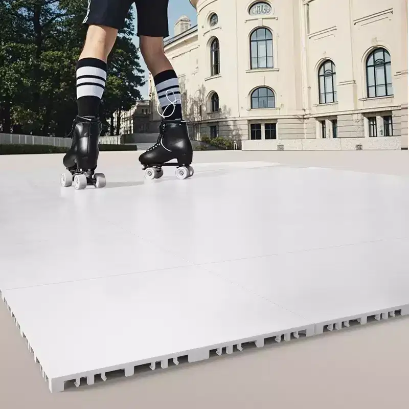 VEVOR Dryland Tiles for Hockey Floor Mat, 12 x 12 in 15 Pcs Interlocking Versatile Training Surface, Dance Floor Tiles, Hockey Training Equipment