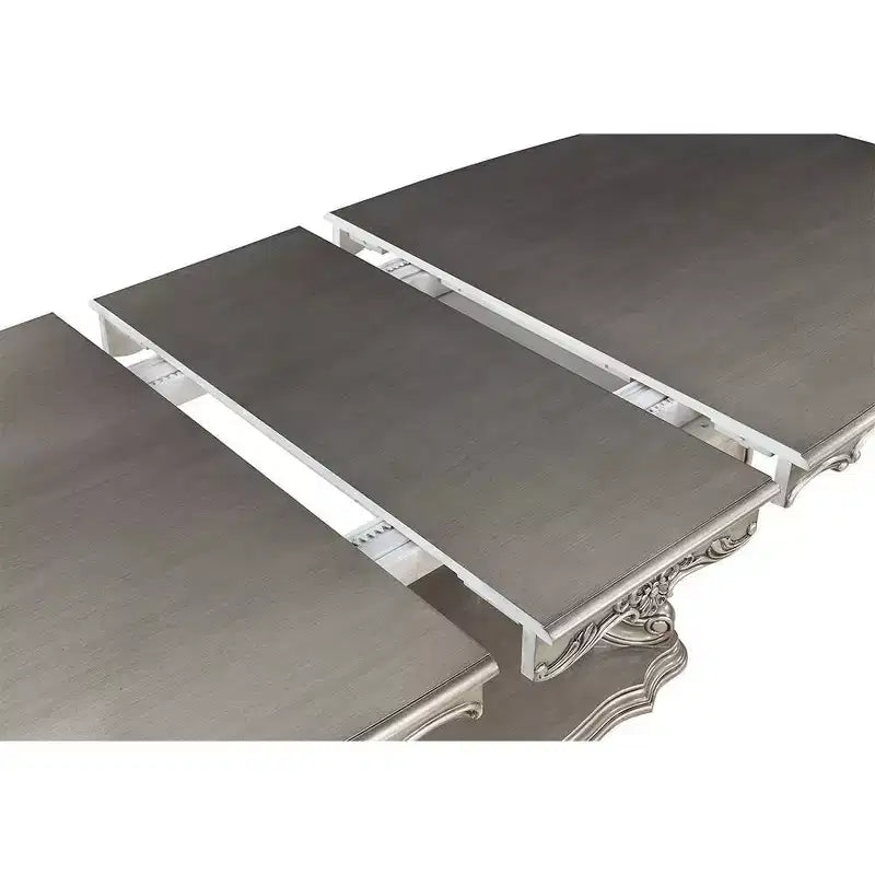 63.78" Ariadne Dining Table Antique Platinum Finish - Acme Furniture