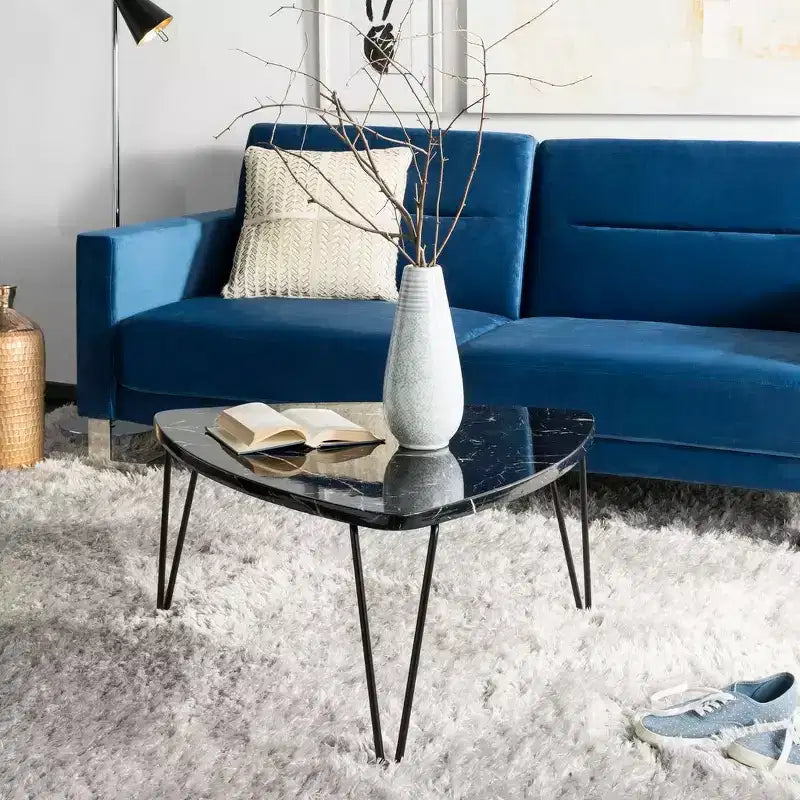 Jacky Triangle Coffee Table - Black - Safavieh