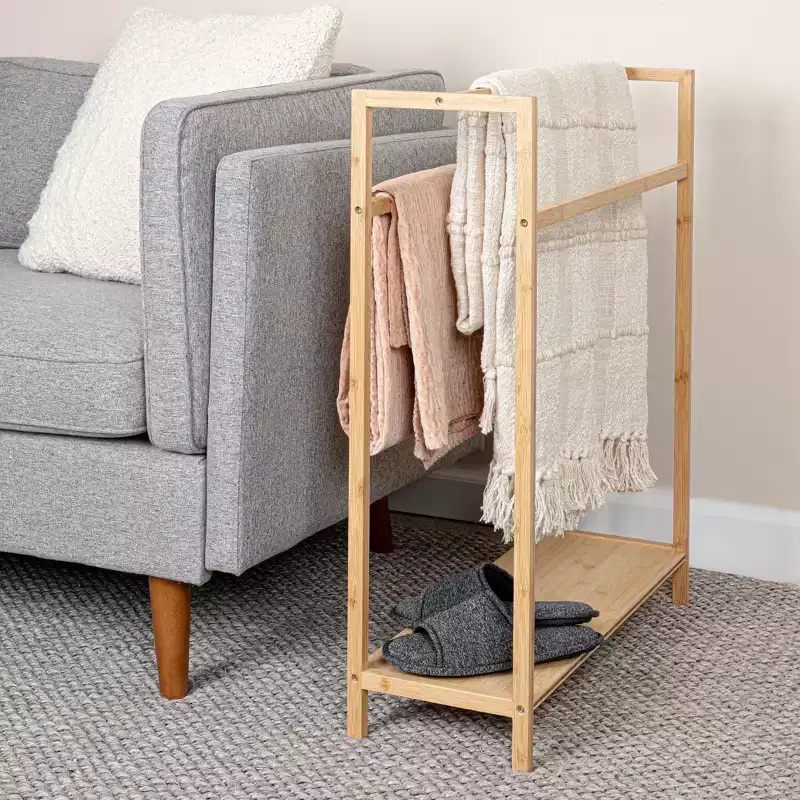 Bamboo Towel Rack, Natural